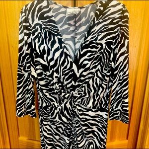 Joseph Ribkoff Size 10 dress. Zebra Print